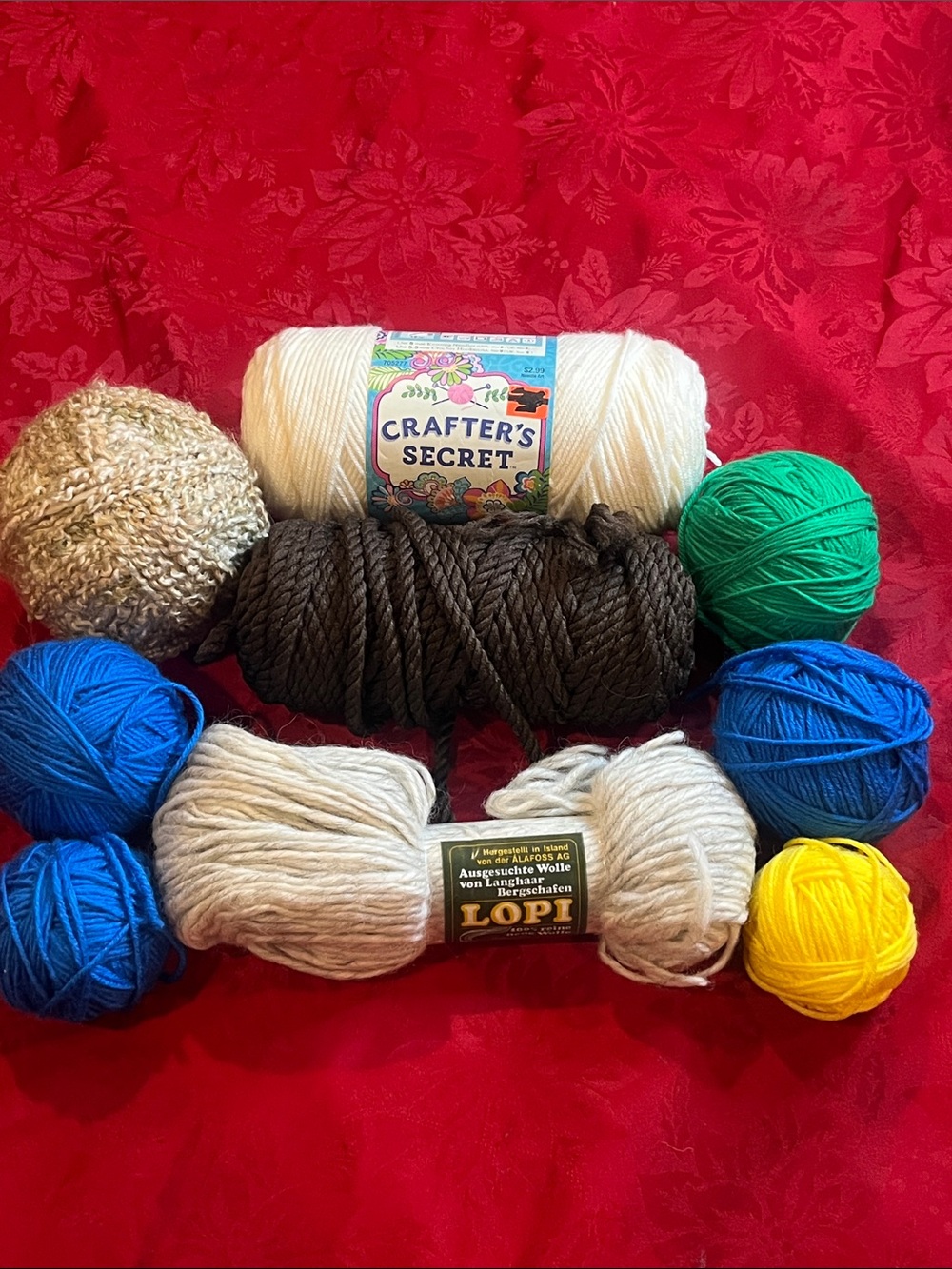 OPI LOPI Yarn Skein in 9 Pcs Mixed Colors
